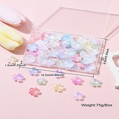 100шт 9 цвета непрозрачных акриловых колпачков для бусин&nbsp;MACR-CJ0001-77