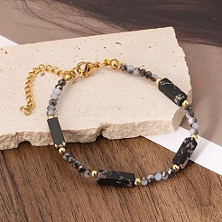 Bracelets bohèmes en jaspe impérial synthétique teinté&nbsp;PX2979-7