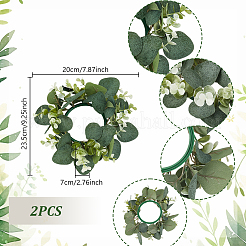 Шелковая ткань с полиэтиленовой пластиковой гирляндой для свечи AJEW-WH0314-804B