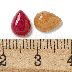 Окрашенные натуральные белые нефритовые кабошоны G-Q173-02B-11