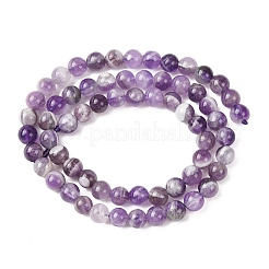 Нити из натуральных шевронных аметистовых бусин&nbsp;G-P428-04A-6mm