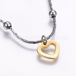 Bettelarmbänder aus Edelstahl 304&nbsp;STAS-O099-03GP