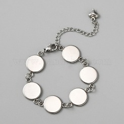 Изготовление браслета из звеньев нержавеющей стали 304&nbsp;FIND-WH0117-25P