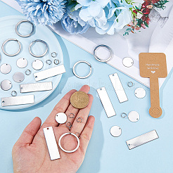 DIY-Sets zur Herstellung von Schlüsselanhängern aus rechteckigem und flachem&nbsp;DIY-SP0002-26