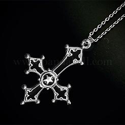 Ожерелья с подвеской в виде перевернутого креста из готического сплава и эмали&nbsp;FS-WGD90D9-01