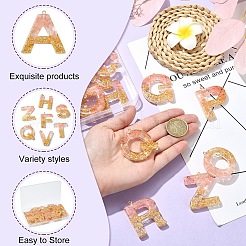 26pcs 26 Arten transparente Epoxidharz-Anhänger&nbsp;CRES-YW0002-28G