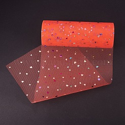 Rubans de maille déco paillettes coeur&nbsp;OCOR-BC0007-10