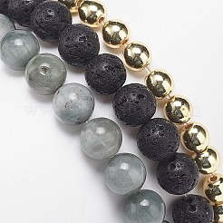 3 stücke 3 stil natürliche & synthetische gemischte edelstein runde perlen stretch-armbänder set&nbsp;BJEW-JB09023