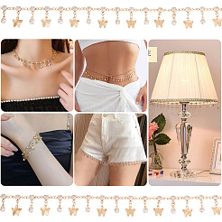 Цепи ручной работы со стразами и плоскими круглыми звеньями&nbsp;CHC-TA0001-35