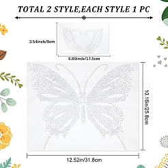 2 лист 2 стиля блестящие стразы горячей фиксации DIY-GF0006-60