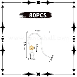 80 шт. экологически чистые пластиковые крючки для сережек STAS-UN0054-49