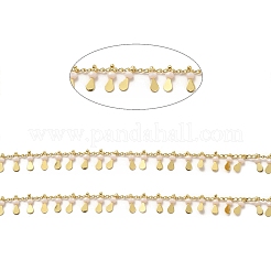 Цепочки со стеклянными бусинами в виде слезинок CHC-A006-13G-02