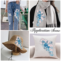 Полиэстер вышивка кружево шитье украшения&nbsp;DIY-WH20031-078B