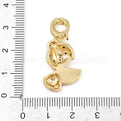 Ottone micro spianare pendenti zirconi&nbsp;KK-H268-05B-G
