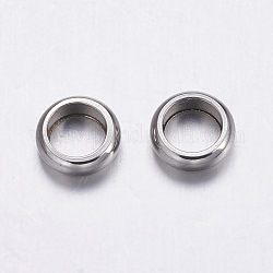 304 Stainless Steel Beads, Rondelle, Stainless Steel Color, 6x2mm, Hole: 4mm