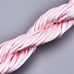 Полиэфирная нить, розовые, 2 мм, Около 10 м / пачка