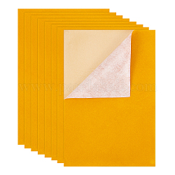 Schmuck Beflockungstuch, Polyester, selbstklebendes Gewebe, Rechteck, orange, 29.5x20x0.07 cm, 20 Stück / Set