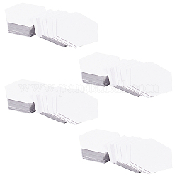 ペーパーキルティングテンプレート  英語の紙継ぎ  diyパッチワークミシンクラフト  六角  ホワイト  45x52x0.2mm  片側の長さ：26mm  100個/袋