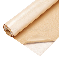 Tissu auto-adhésif en cuir pu, rectangle, blé, 135x30x0.1 cm