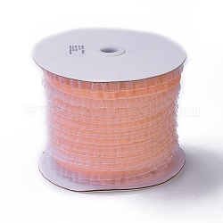 Nastro elastico di nylon, con pizzo, per fare gioielli, corallo, 1 pollice (25 mm), 50iarde / rotolo (45.72m / rotolo)