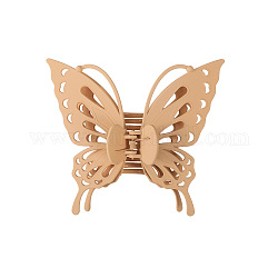 Hollow Butterfly Shape Plastic Large Claw Hair Clips, Hair Accessories for Women Girl, Peru, 130x145mm