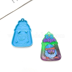 DIY Silicone Christmas Theme Pendant Molds, Resin Casting Molds, for UV Resin, Epoxy Resin Jewelry Making, Bell, 85x60mm