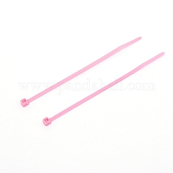 Пластиковые кабельные стяжки, завязки, молнии, розовые, 100x4.5x3.5 мм, 100 шт / пакет