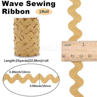 Лента из полиэстерового волнистого кружева&nbsp;OCOR-GF0004-36A-06-1