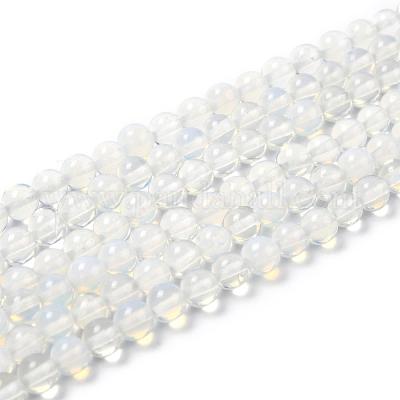 8mm Hole: 1mm 4mm 6mm Opalite Round Beads Strands