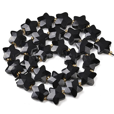 Природные обсидиана бисер нитей&nbsp;G-P573-C13-01-1