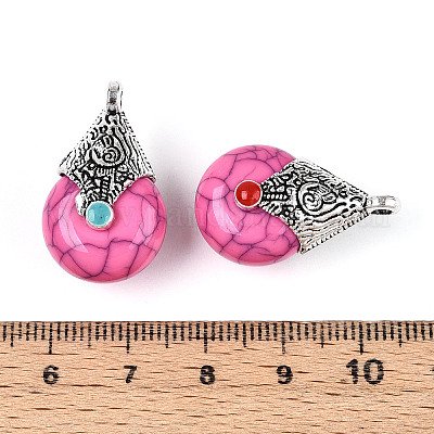 Подвески из смолы в тибетском стиле RESI-T022-16I-1