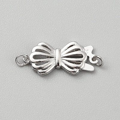 Застежки-коробочки из стерлингового серебра s925 STER-WH0004-062P-1