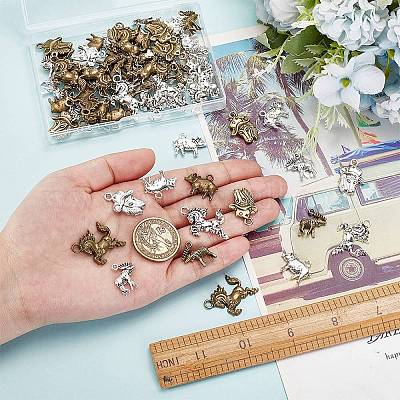 64шт 8 стиля подвески из сплава в тибетском стиле FIND-AR0005-03-1