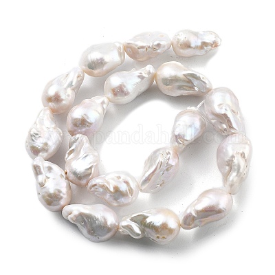 Натуральные нити нуклеированных грушевидных бусин PEAR-B004-15J-04A-1