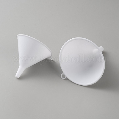 漏斗3個セット プラスチック漏斗ホッパー 水筒送液用 ホワイト 64~112x67~102mm 内径