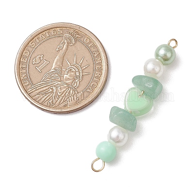 4 шт. подвески в форме сердца с 4-мя цветами: акриловый жемчуг PALLOY-JF03340-01-1