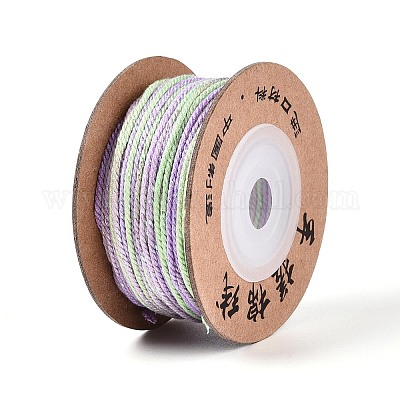 30 м окрашенный сегментный хлопковый шнур для макраме&nbsp;OCOR-T018-01Q-1