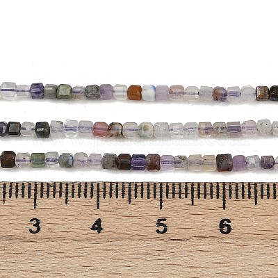 Природного флюорита бисер нитей G-RM2025-D50-2x2mm-B-1