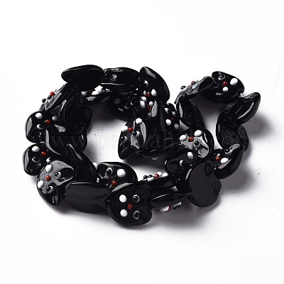 Бусы лэмпворк ручной работы LAMP-T017-07A-1