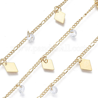 Ручной работы из латуни Figaro цепи CHC-S011-005-NR-1