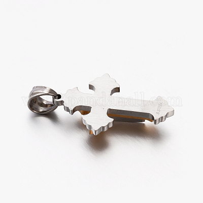 Новый подарок унисекс 201 нержавеющая сталь крест подвески STAS-F010-12-1