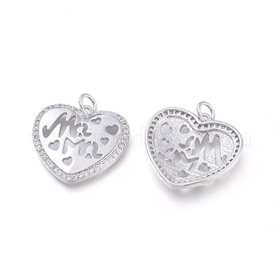 Латунные микро проложить кубического циркония подвески KK-I673-22P-1