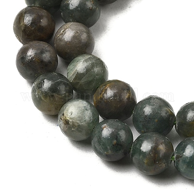 Естественный зеленый апатит бисер пряди G-K350-C04-8mm-1