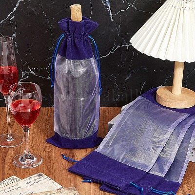 Бархатные мешочки для упаковки бутылок вина ABAG-WH20013-11H-1