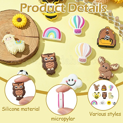 Пищевые экологически чистые силиконовые бусины SIL-YW0001-29-1