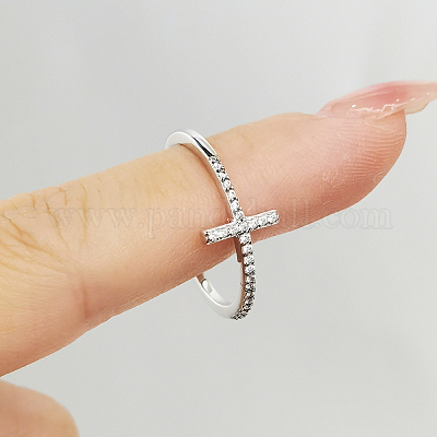 925 перстень из стерлингового серебра с паве из кубических цирконий DC0364-2-1