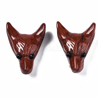 Природные красной яшмы подвески G-R478-06A-03-1