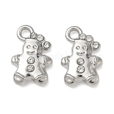 Рождественские подвески из сплава с кристаллами и стразами FIND-L026-01B-P-1