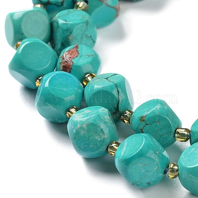 Нити из синтетического говлитового бисера G-M367-22B-1