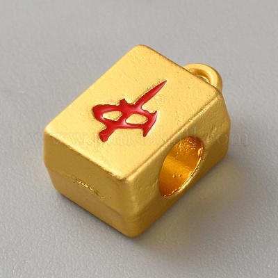 Сплав красная эмаль подвески дужки&nbsp;FIND-WH0139-711E-G-1